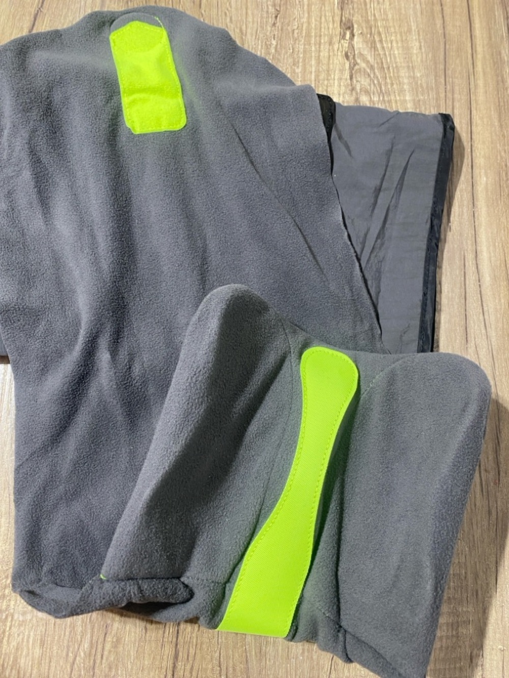 Cozy Layered Cowl Neck Warmer - Slate Gray - Picture 7 of 10